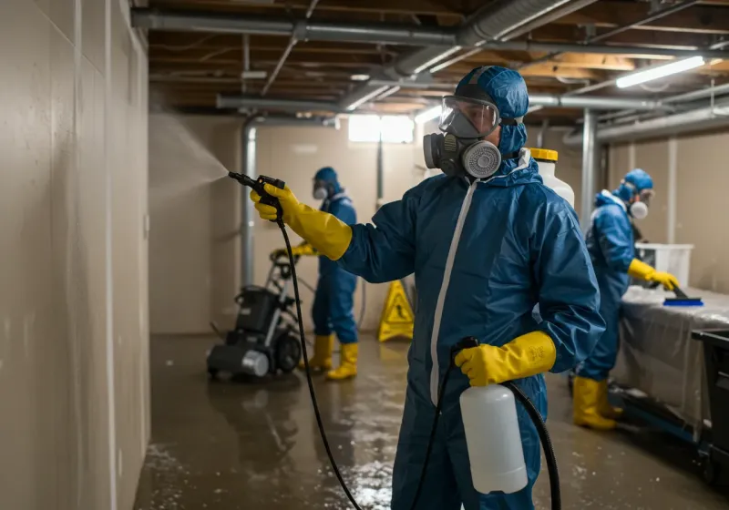 Basement Sanitization and Antimicrobial Treatment process in Whitney, NV