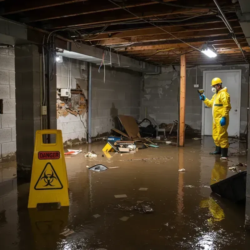 Flooded Basement Electrical Hazard in Whitney, NV Property